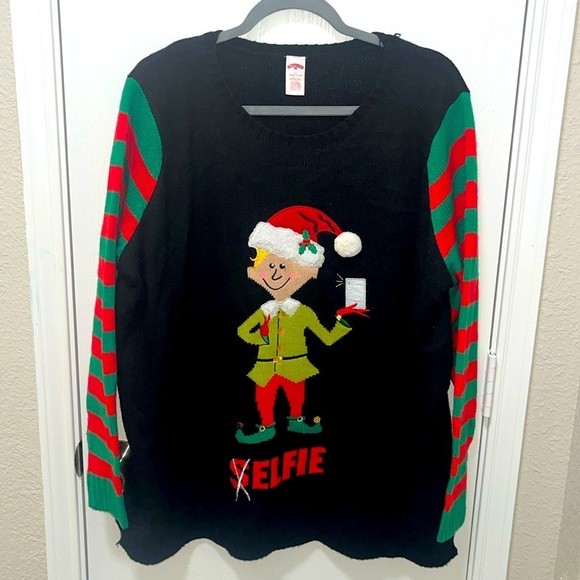 Holiday Time Selfie holiday sweater, it’s adorable! Size 2X 18-20W - Picture 1 of 13